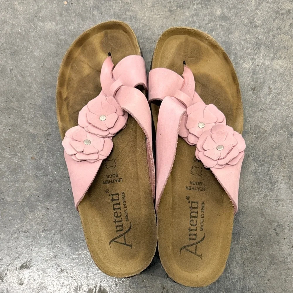 Pink Floral Women's Sandals